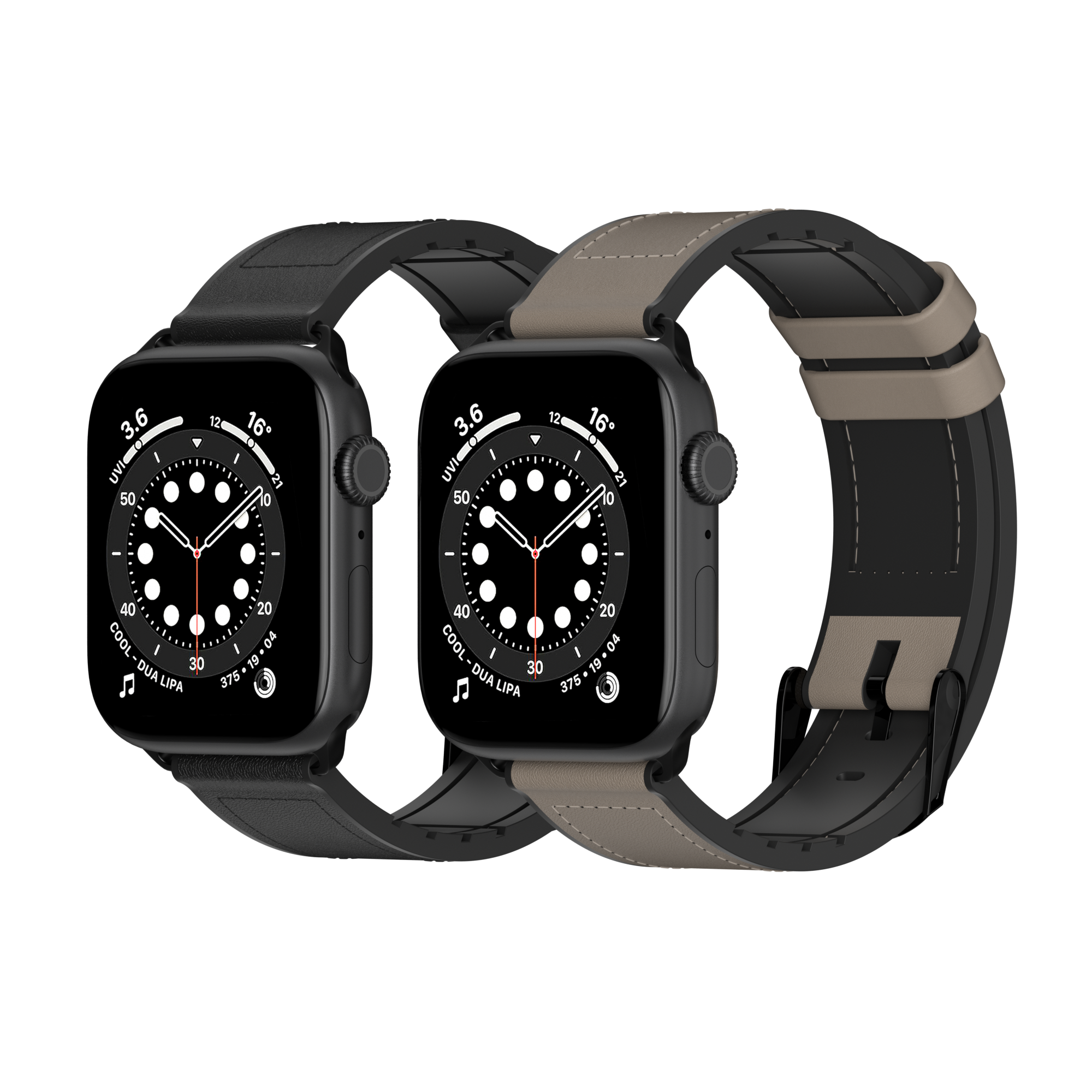 Hybrid Silicone Leather Apple Watch Band SwitchEasy