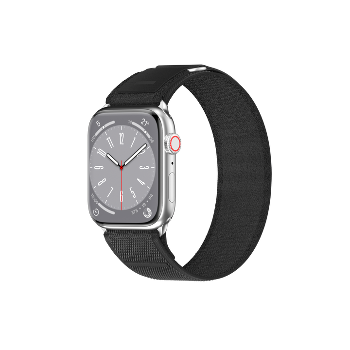 Apple watch woven nylon black discount