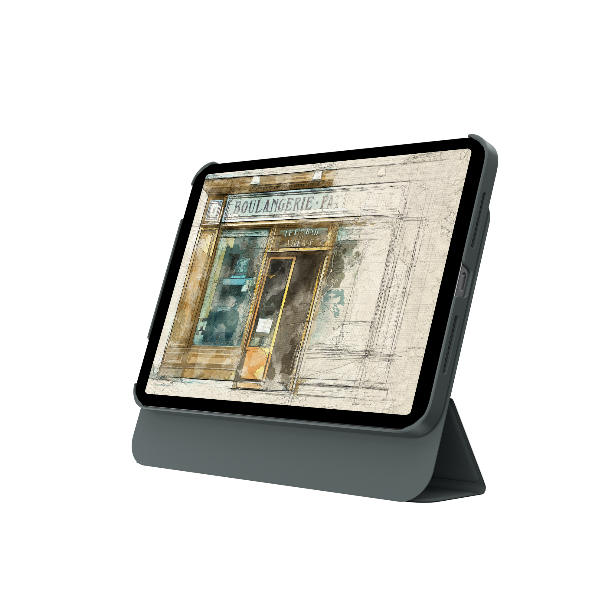 Origami+ Magnetically Detachable Folio iPad Case with Pencil